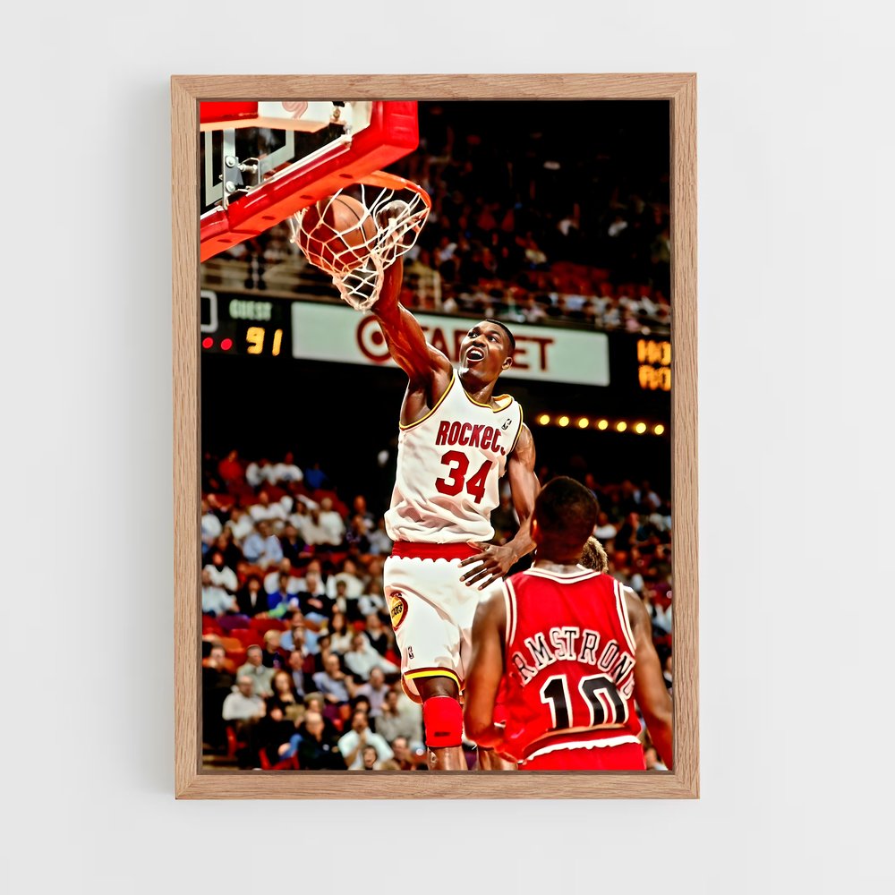 ap-hakeem olajuwon-3 cadre Bois clair