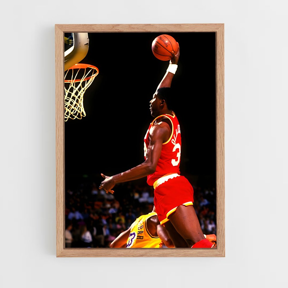 ap-hakeem olajuwon-4 cadre Bois clair