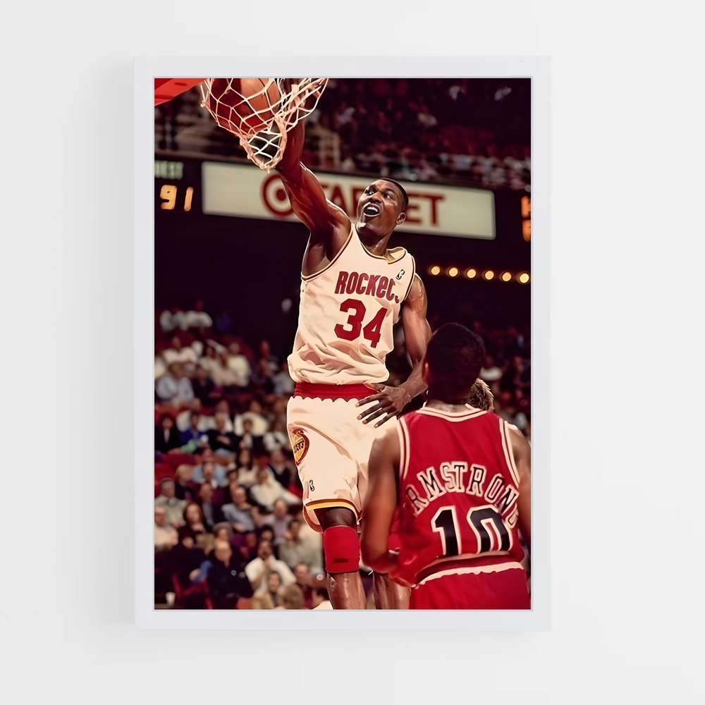ap-hakeem olajuwon-5 cadre Blanc