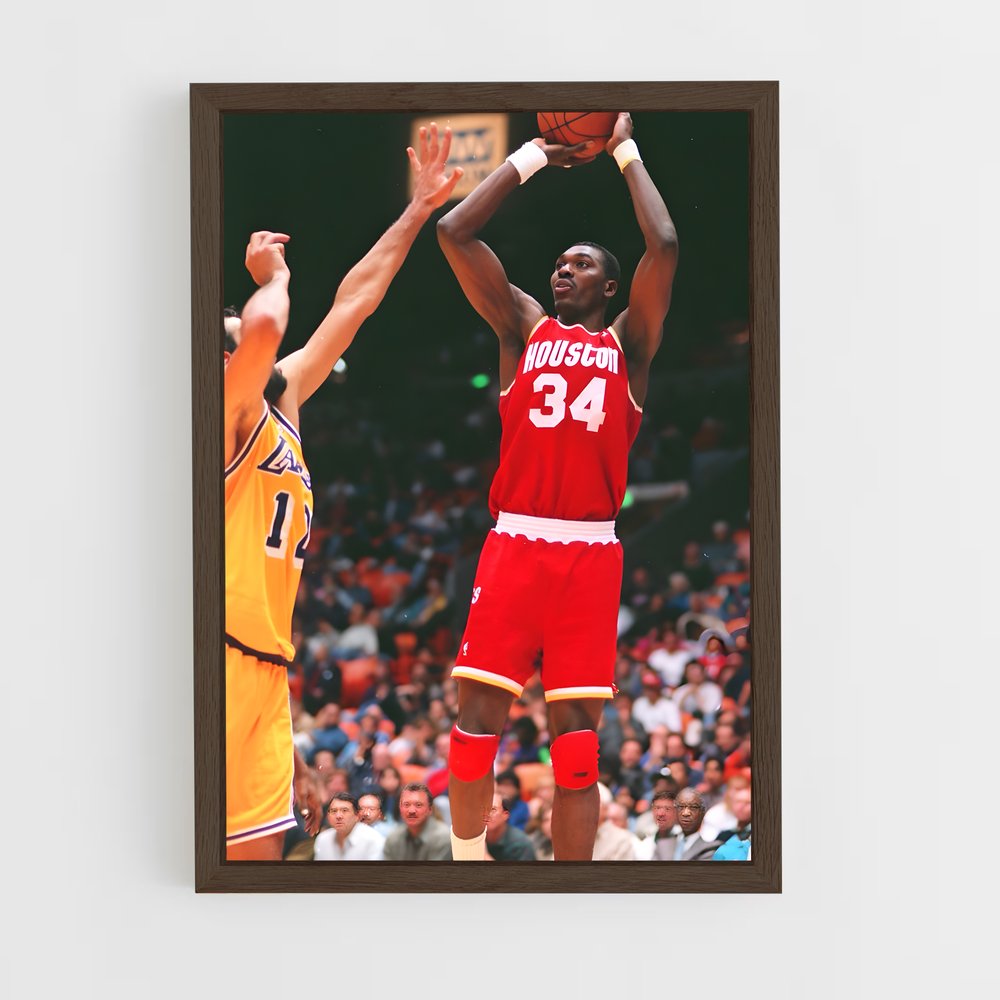 ap-hakeem olajuwon-7 cadre Bois foncé