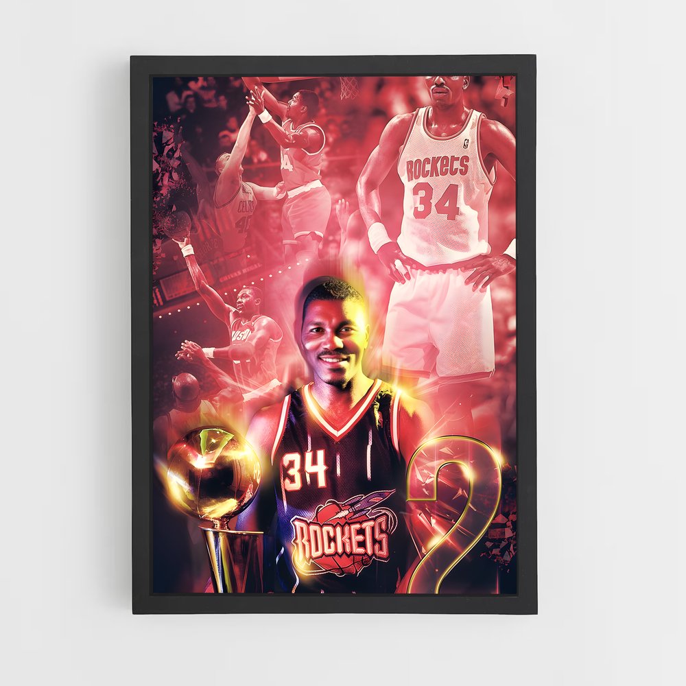 ap-hakeem olajuwon-9 cadre Noir