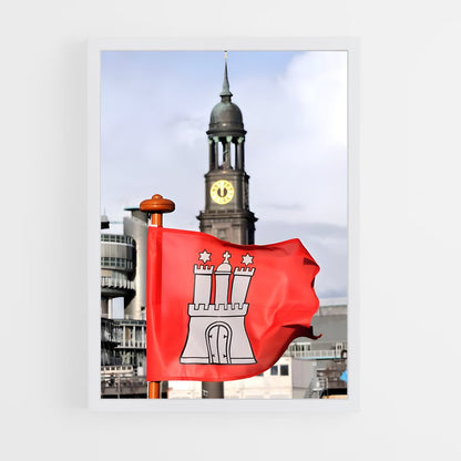 ap-hamburg flag-1 cadre Blanc