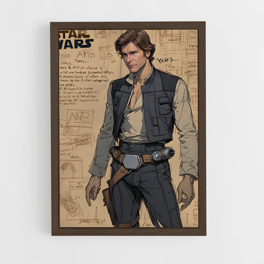 ap-han solo-1 cadre Bois foncé