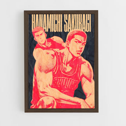 ap-hanamichi sakuragi-3 cadre Bois foncé