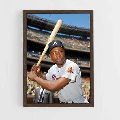 ap-hank aaron-1 cadre Bois foncé