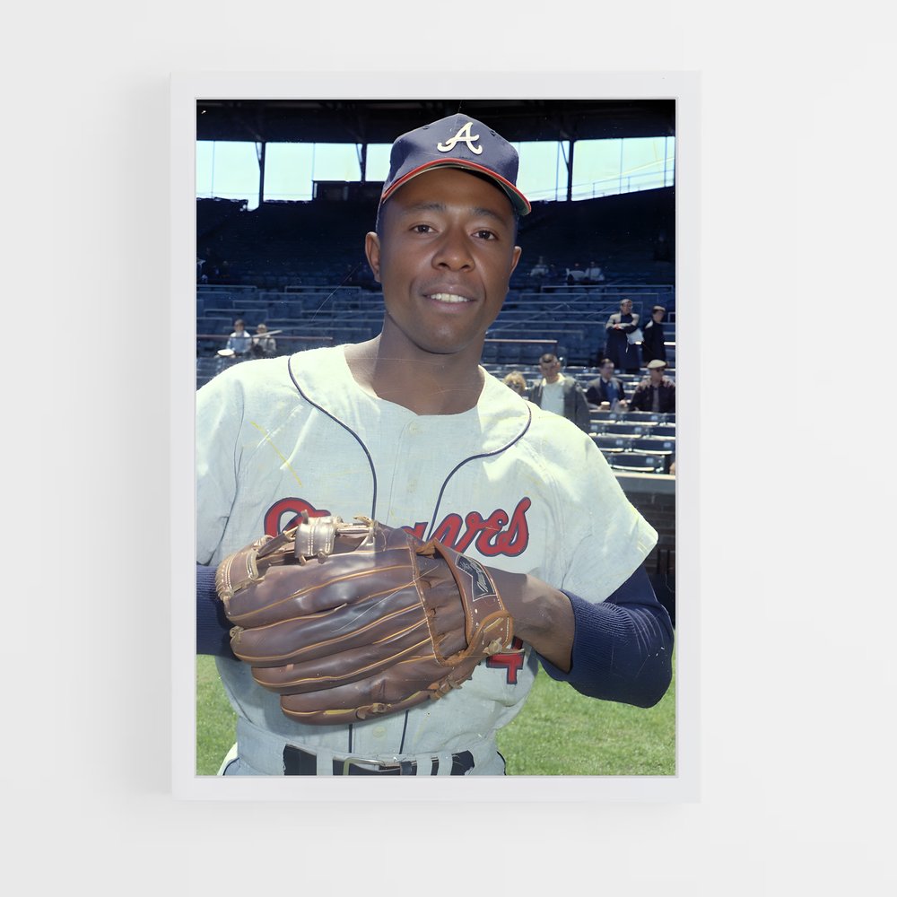 ap-hank aaron-6 cadre Blanc