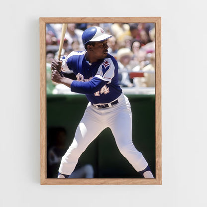 ap-hank aaron-8 cadre Bois clair