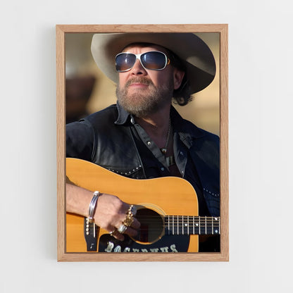 ap-hank williams jr-3 cadre Bois clair