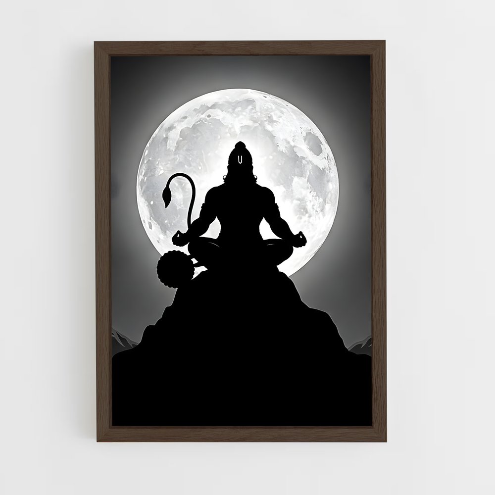 ap-hanuman-10 cadre Bois foncé
