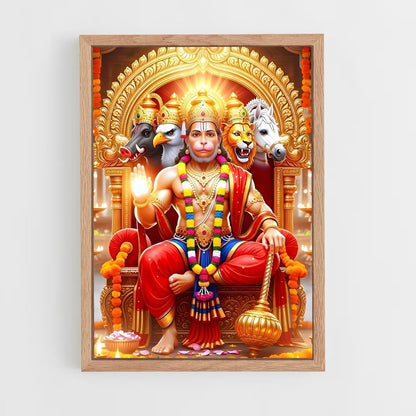 ap-hanuman-14 cadre Bois clair