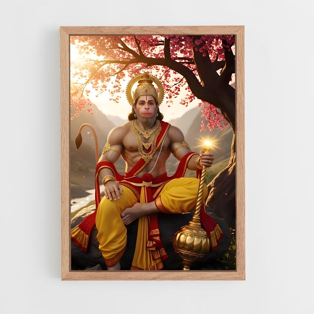 ap-hanuman-19 cadre Bois clair