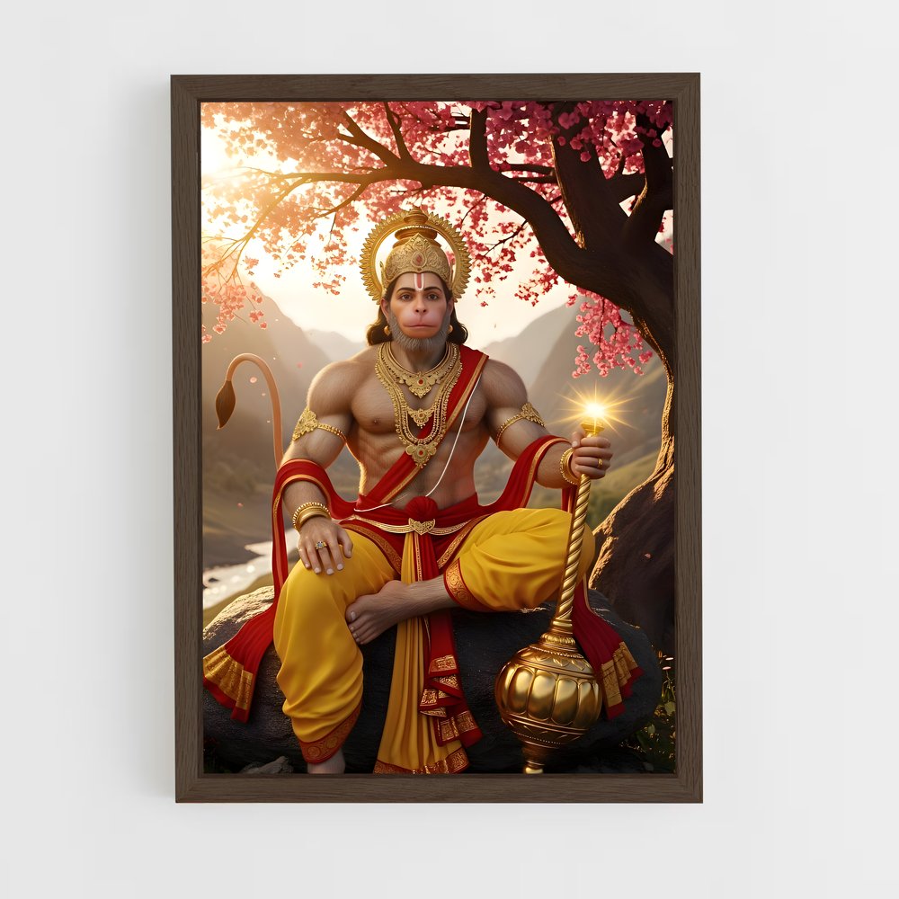 ap-hanuman-19 cadre Bois foncé