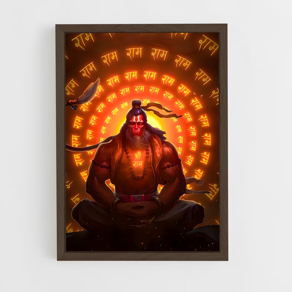 ap-hanuman-2 cadre Bois foncé