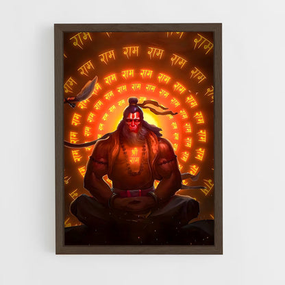 ap-hanuman-2 cadre Bois foncé