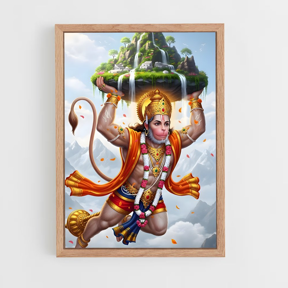 ap-hanuman-22 cadre Bois clair