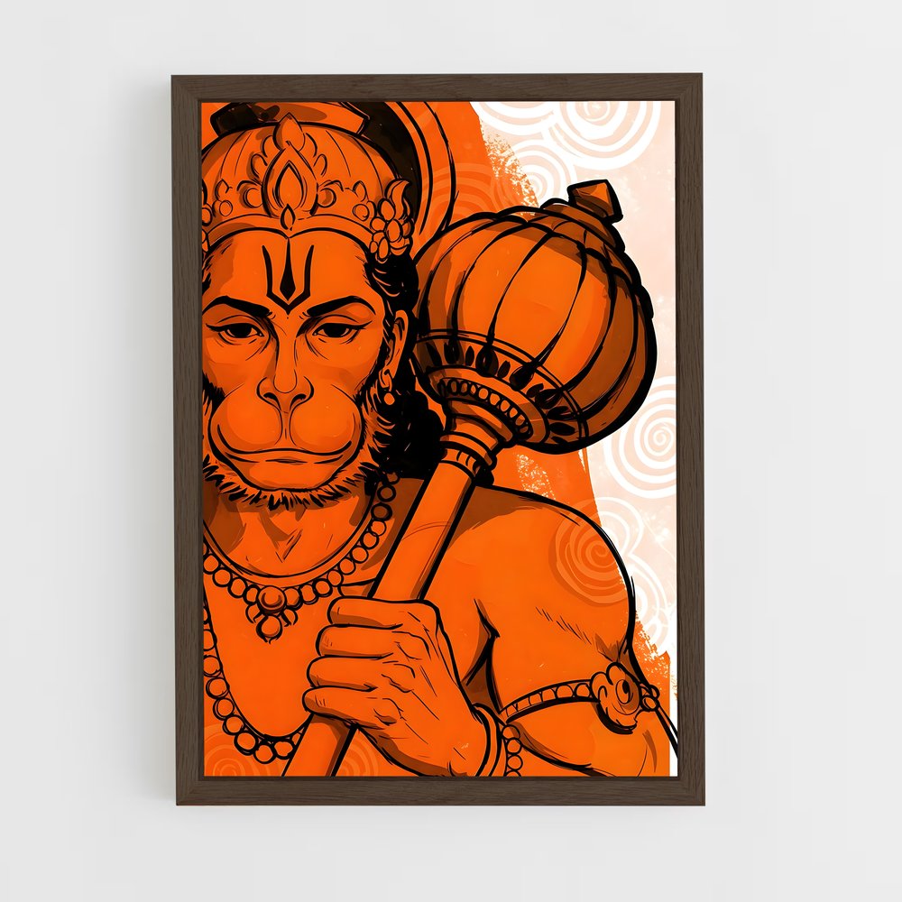 ap-hanuman-23 cadre Bois foncé
