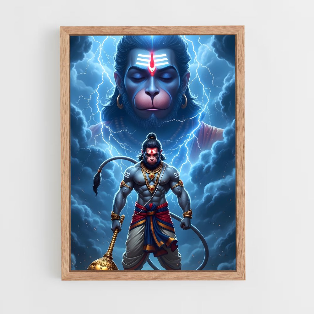 ap-hanuman-3 cadre Bois clair