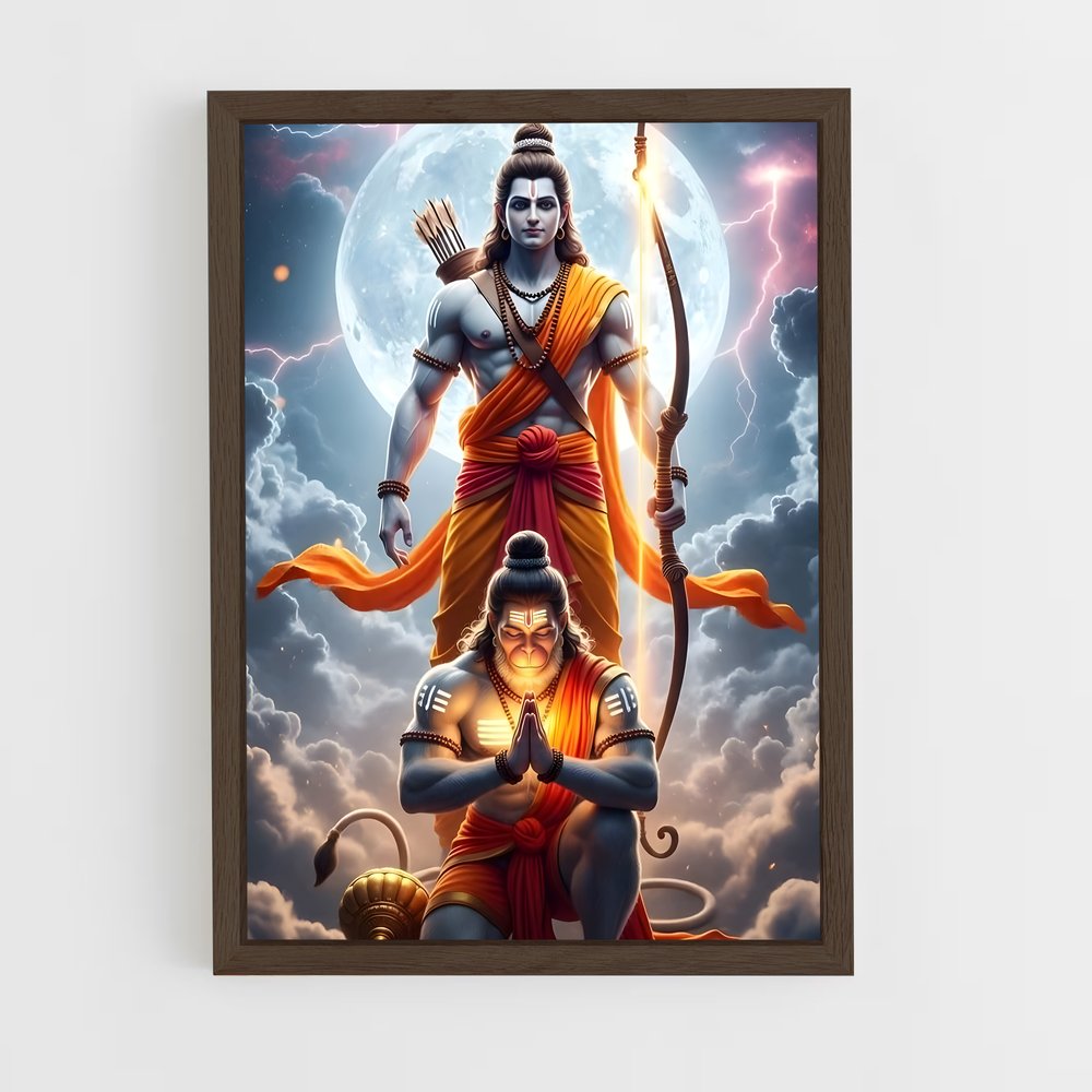 ap-hanuman-6 cadre Bois foncé