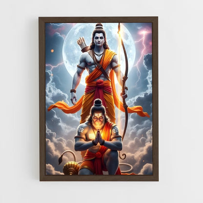 ap-hanuman-6 cadre Bois foncé
