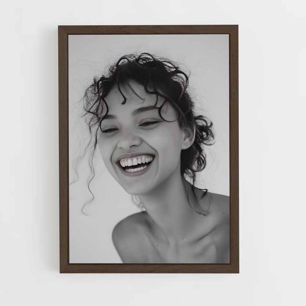 ap-happy face-4 cadre Bois foncé
