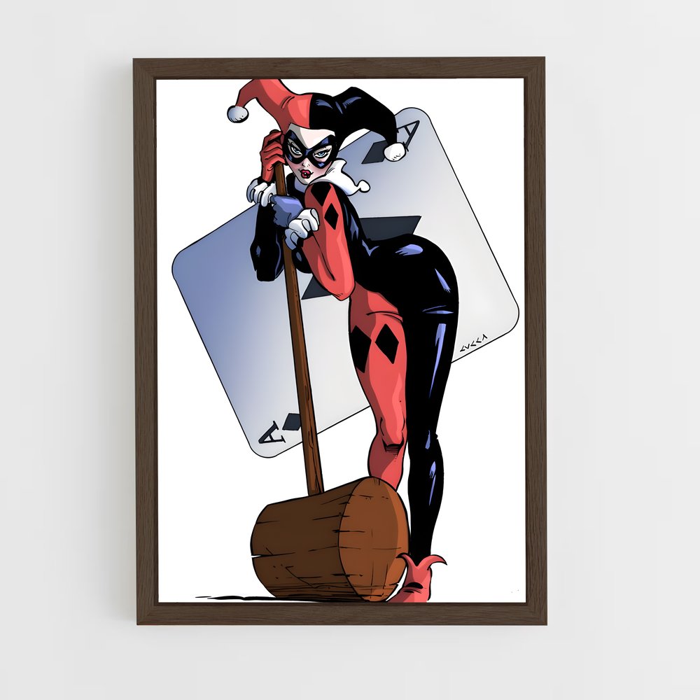 ap-harley quinn-2 cadre Bois foncé