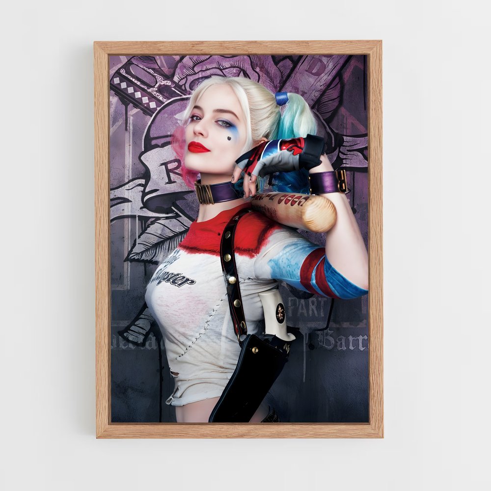 ap-harley quinn-3 cadre Bois clair