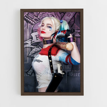 ap-harley quinn-3 cadre Bois foncé