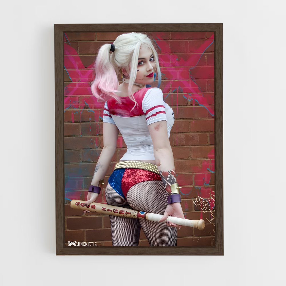 ap-harley quinn-4 cadre Bois foncé