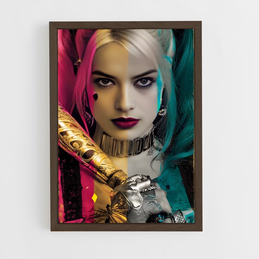 ap-harley quinn-7 cadre Bois foncé
