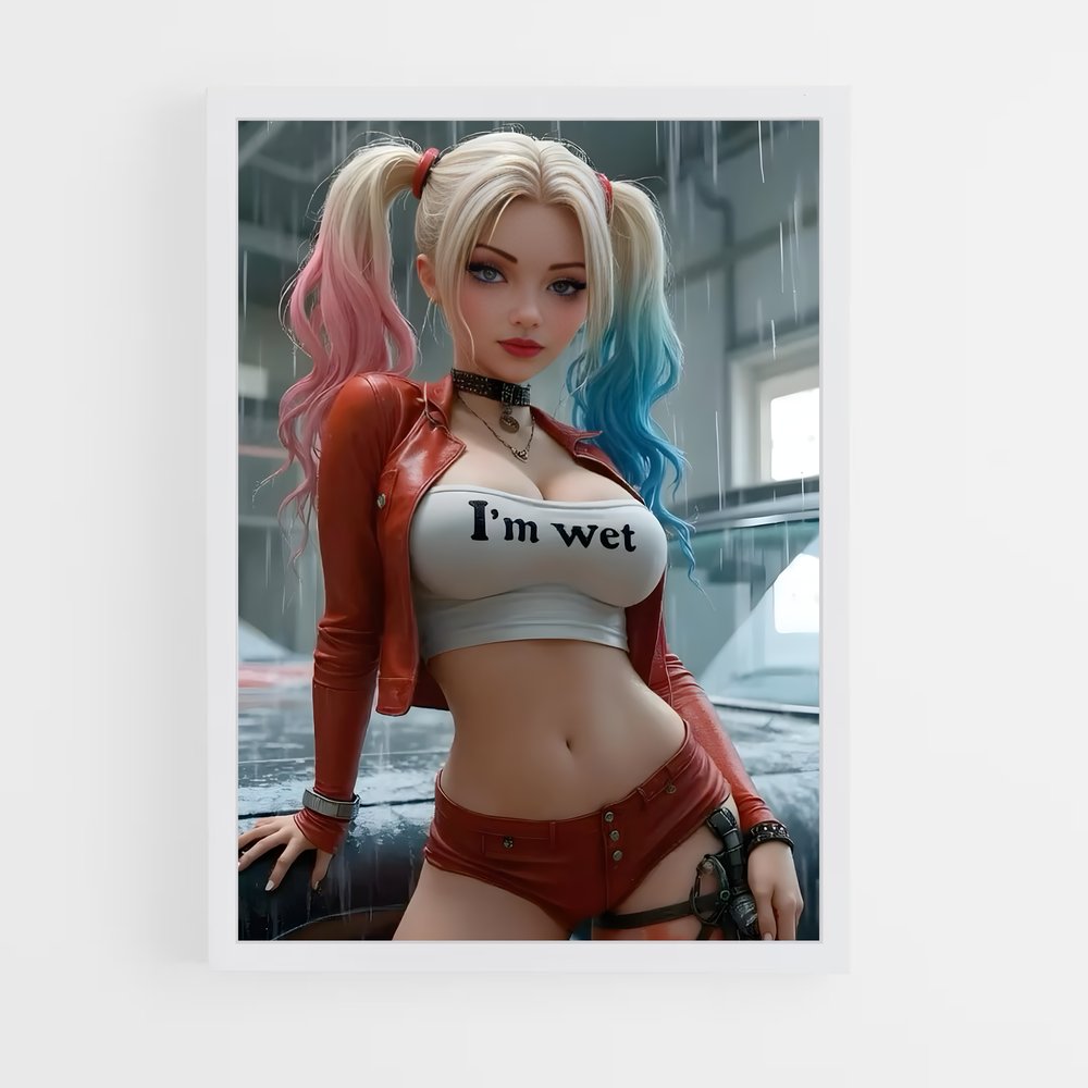 ap-harley quinn-8 cadre Blanc