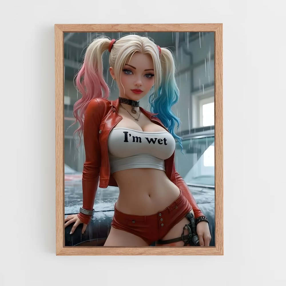 ap-harley quinn-8 cadre Bois clair