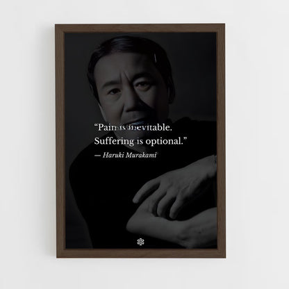 ap-haruki murakami-6 cadre Bois foncé
