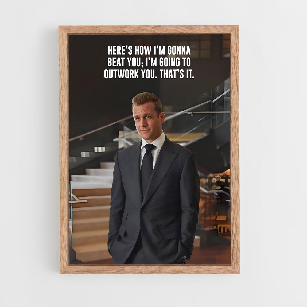ap-harvey specter-4 cadre Bois clair