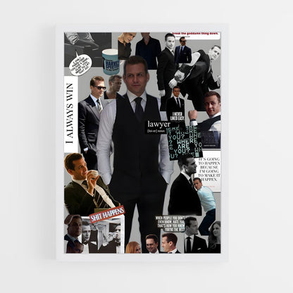 ap-harvey specter-9 cadre Blanc
