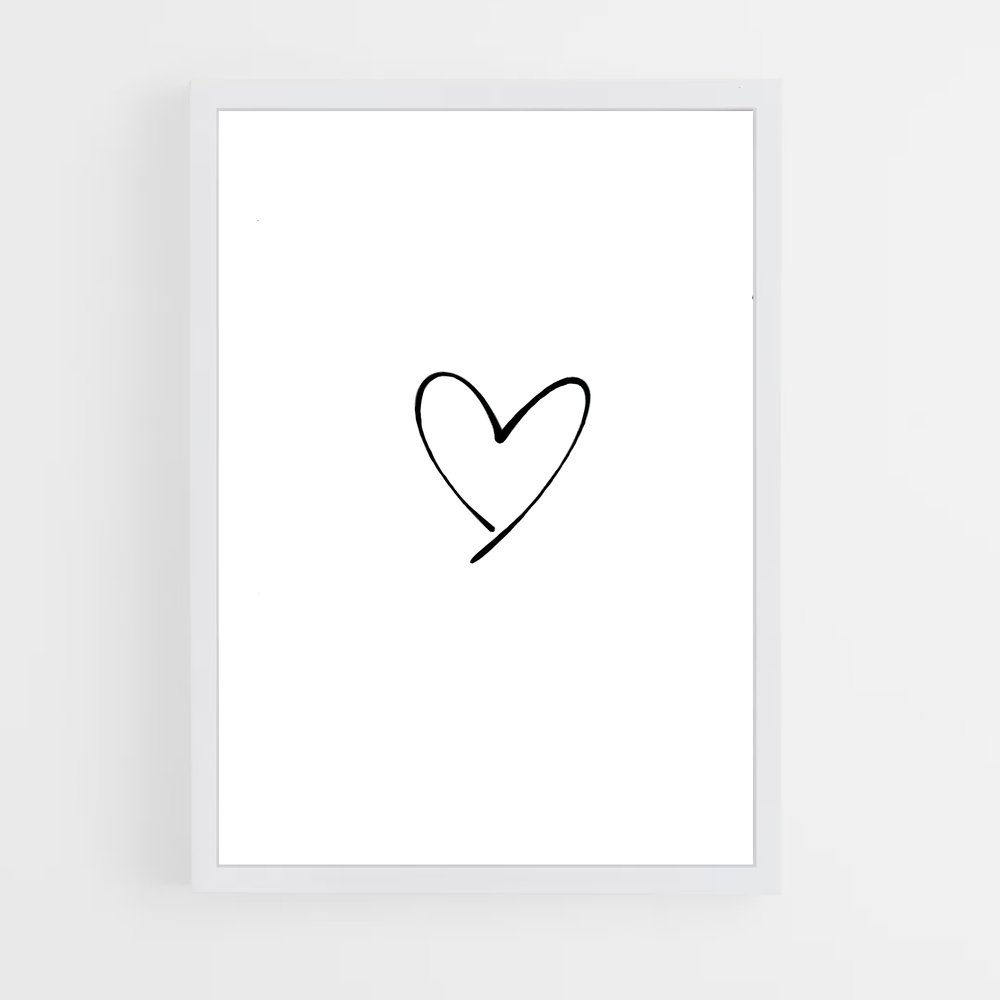 ap-heart symbol-4 cadre Blanc