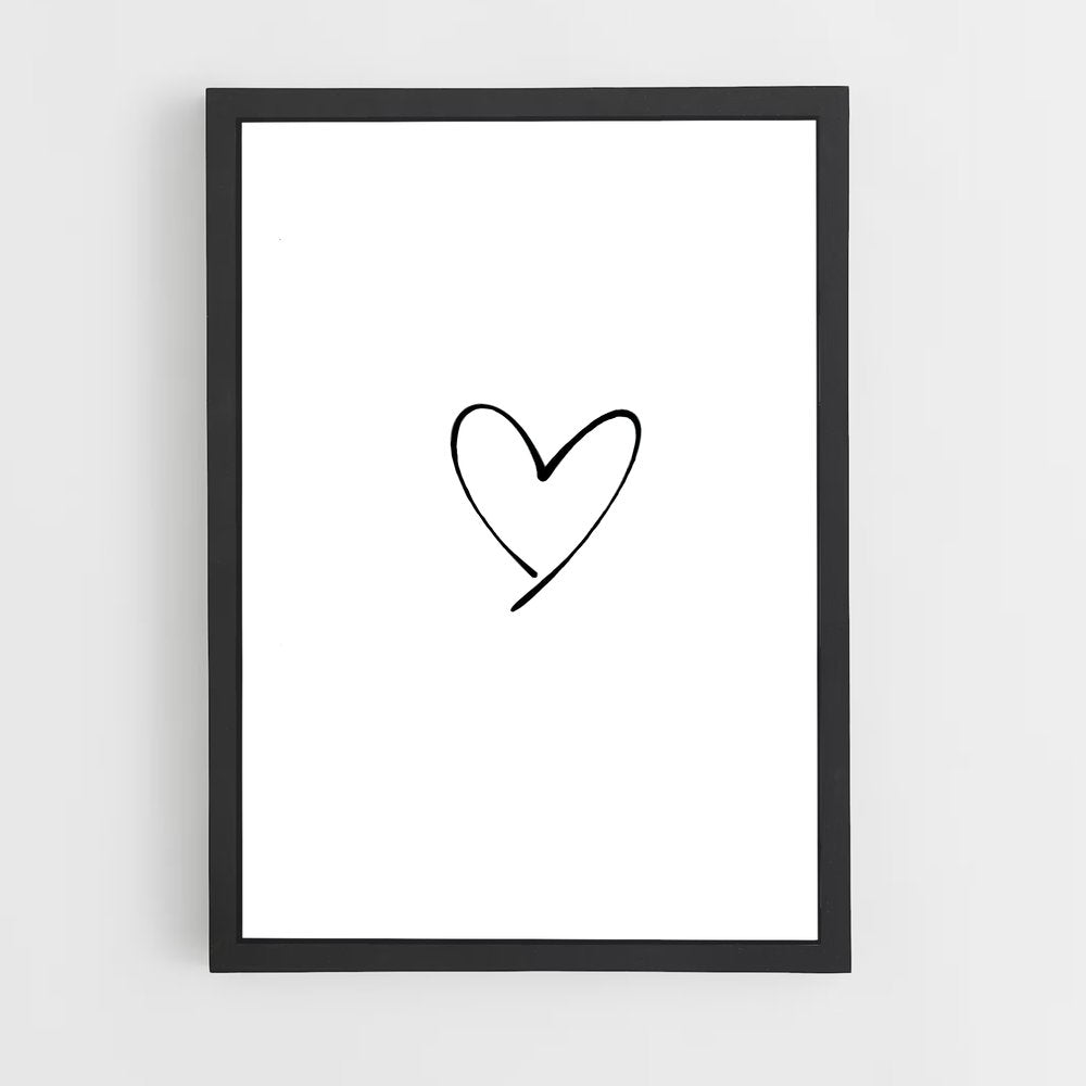 ap-heart symbol-4 cadre Noir
