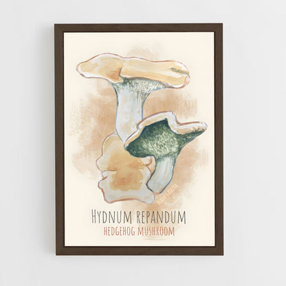 ap-hedgehog mushroom-3 cadre Bois foncé