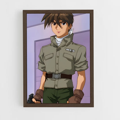 ap-heero yuy-1 cadre Bois foncé