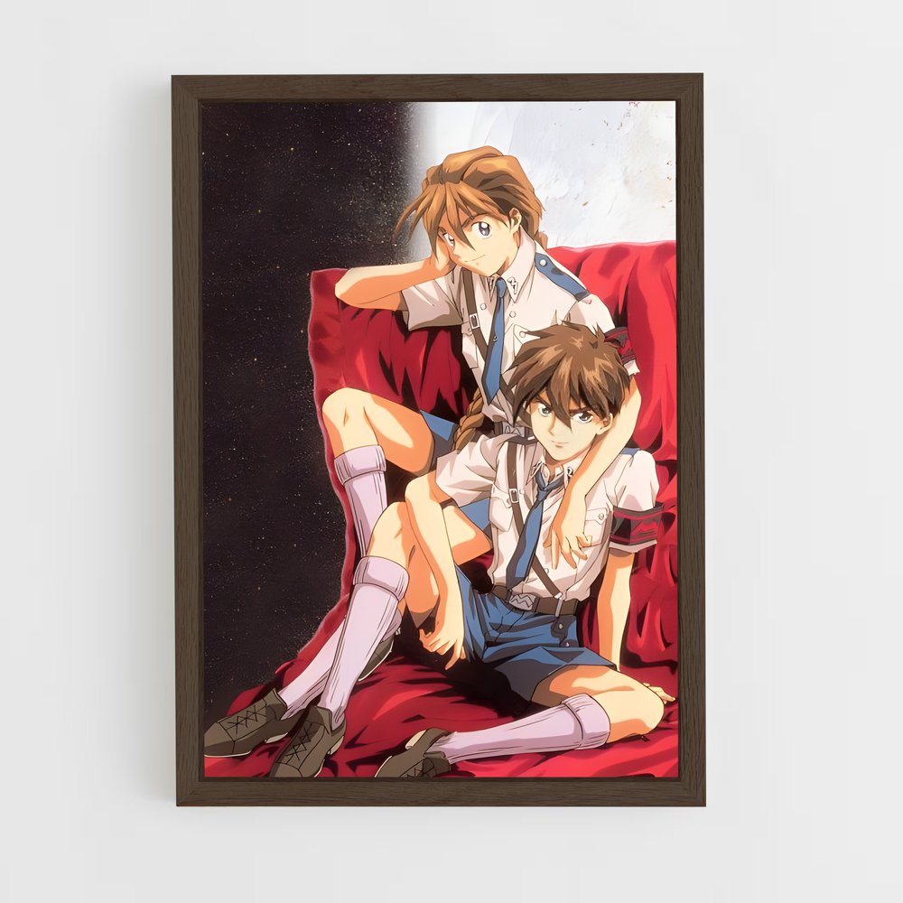 ap-heero yuy-3 cadre Bois foncé
