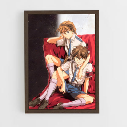 ap-heero yuy-3 cadre Bois foncé
