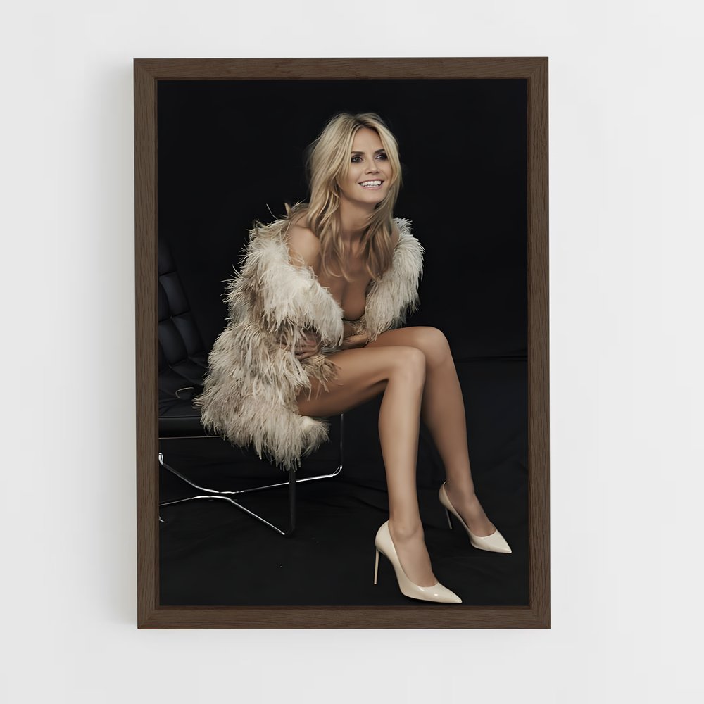 ap-heidi klum-8 cadre Bois foncé