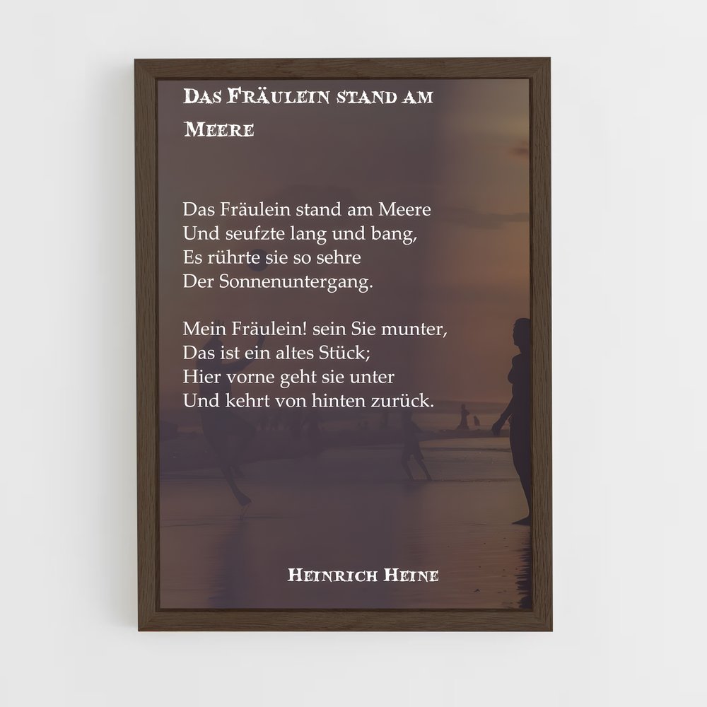 ap-heinrich heine-3 cadre Bois foncé