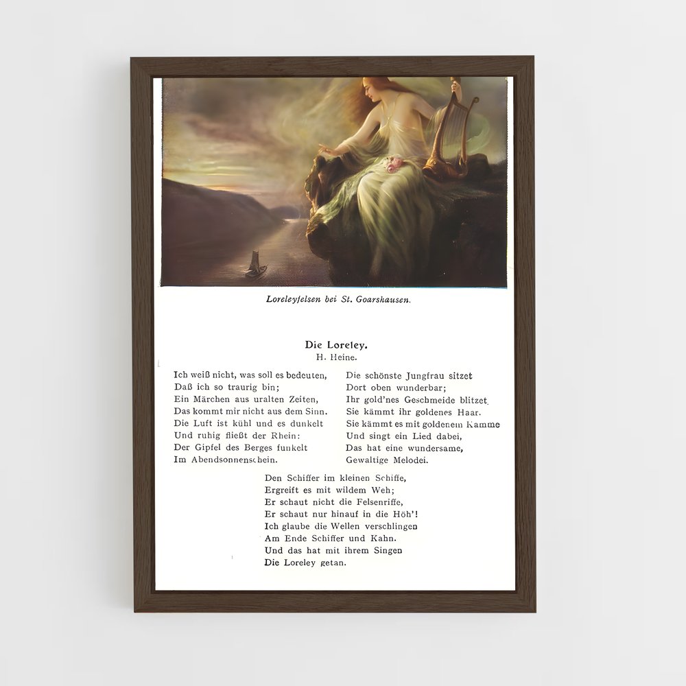 ap-heinrich heine-4 cadre Bois foncé