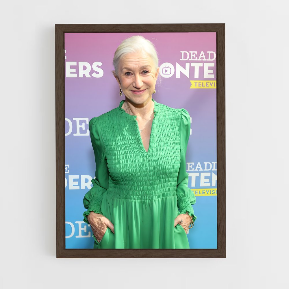 ap-helen mirren-7 cadre Bois foncé