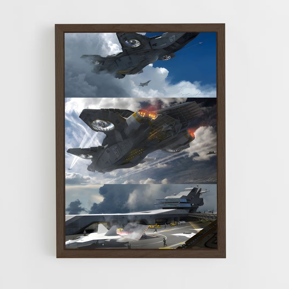 ap-helicarrier-1 cadre Bois foncé