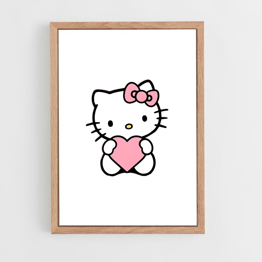 ap-hello kitty-5 cadre Bois clair