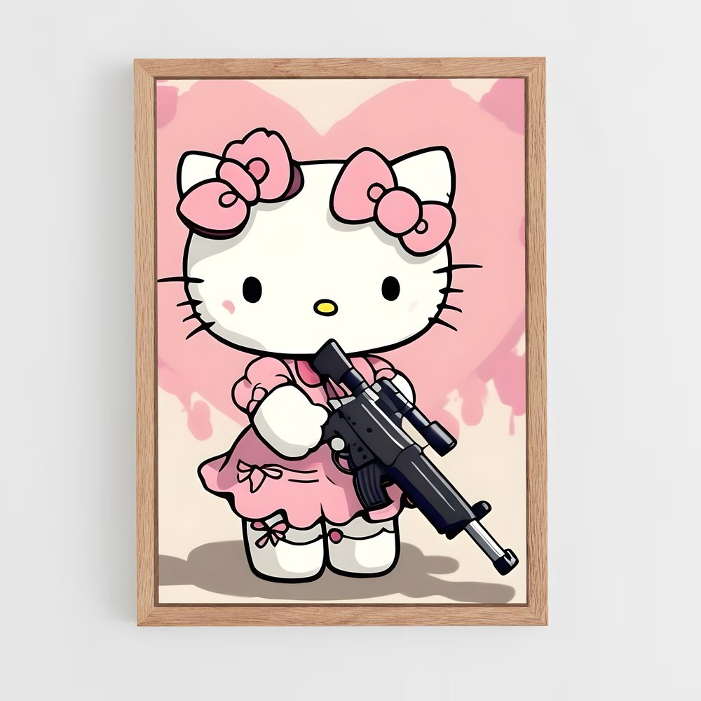 ap-hello kitty-9 cadre Bois clair