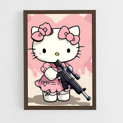 ap-hello kitty-9 cadre Bois foncé