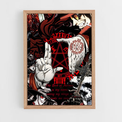 ap-hellsing-4 cadre Bois clair