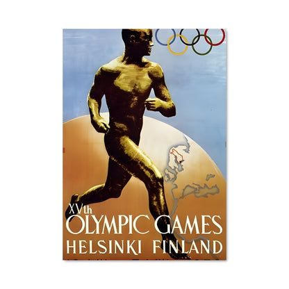 Poster Les Jeux Olympiques de Helsinki